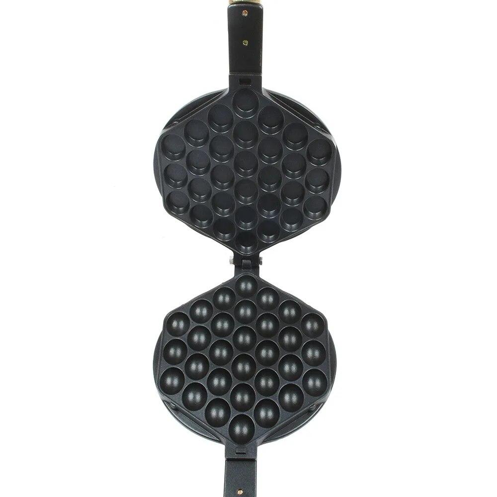 Коммерческая вафельница для выпечки яиц QQ с пузырьковыми шариками, утюг, Гонконгская вафельная форма для яиц, форма для торта, электрическая машина, антипригарная пластина