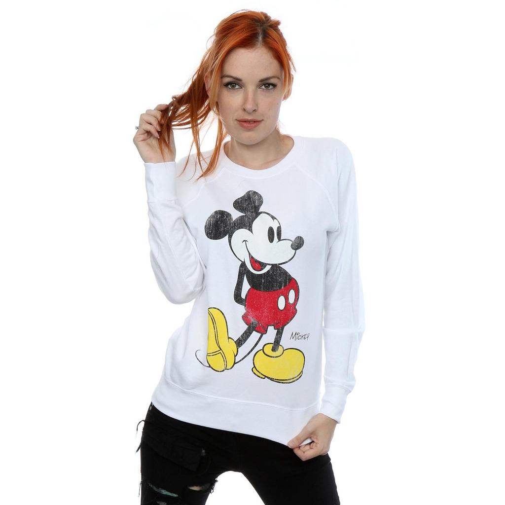 Disney Womens/Ladies Mickey Mouse Classic Kick Sweatshirt