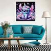 5D DIY Diamond Painting Kit, Lilo & Stitch , Adult Beginner 5D Round Diamond Embroidered Crystal Mosaic Crafts, Suitable for Home Wall Settings