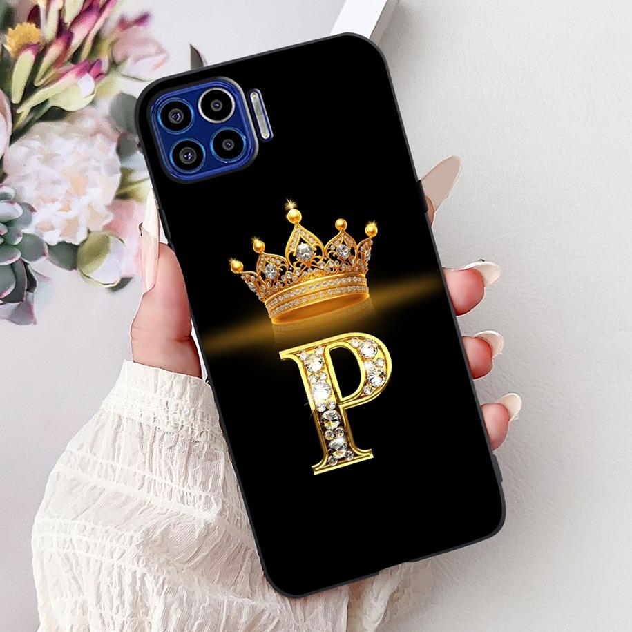Чехол для Motorola One 5G Популярные буквы Цветочная корона Мягкий силикон Ударопрочный ТПУ Чехол для пары Для телефона Moto One 5G 2020