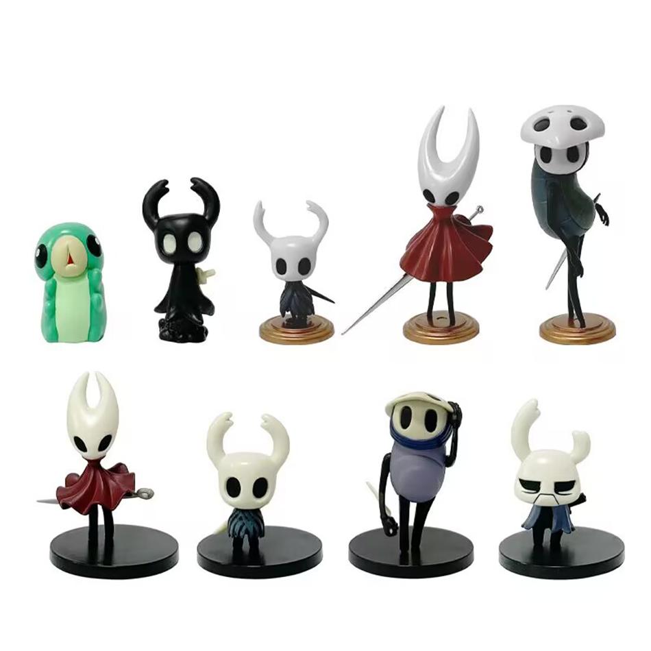 Набор из 6/9 шт. Фигурки персонажей игры Hollow Knight Хорнет Аниме Игрушки 4-11 см