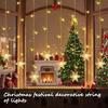 Xiaomi 100LEDs Christmas Curtain Lights Snowflake Window Lights 3M×1M Battery USB Powered Holiday Decoration for Home Party