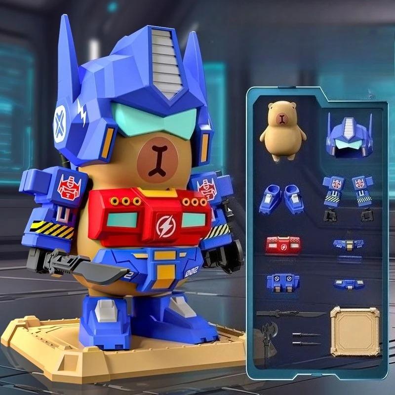 Креативный робот-капибара Меха-наборы Сборная модель Игрушка Магнитный набор брони Меха Украшения Детские игрушки Подарки Оригинальный