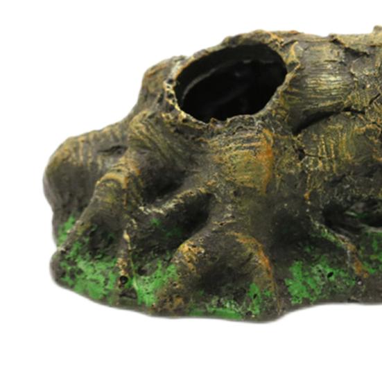 Пещера для нереста Изысканная работа Невыцветающая Экологически чистая Высокая имитация Многоразовое декоративное украшение Натуральный аквариум