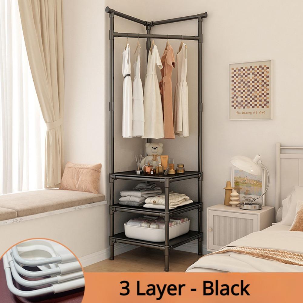 Угловая вешалка для одежды и шляп, бытовая, от пола до потолка, спальни, полки для хранения в изголовье кровати, гостиные, вешалки для хранения всякой всячины