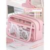 1PC Transparent Pencil Case Lnstagram Style Niche Powerful Stationery Box Good Quality for Elementary School Students