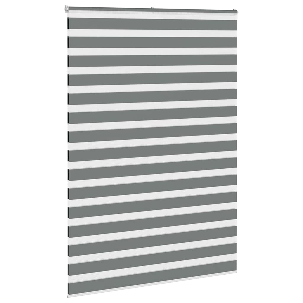 Double Zebra Blind Dark Gray 165 x 230 cm Fabric Width 160.9 cm Polyester