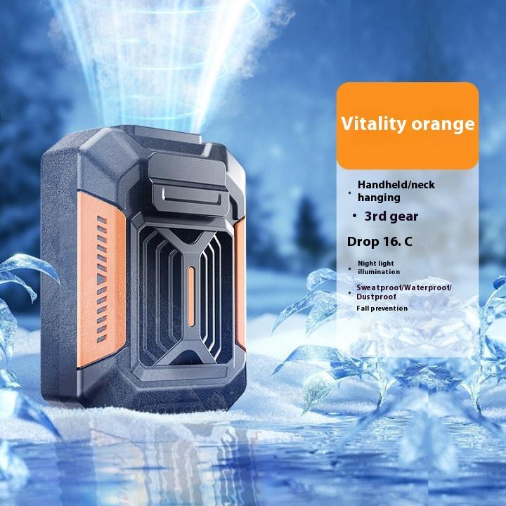 Portable Waist Hanging Fan Outdoor Construction Site Cooling Fan Long Lasting Battery