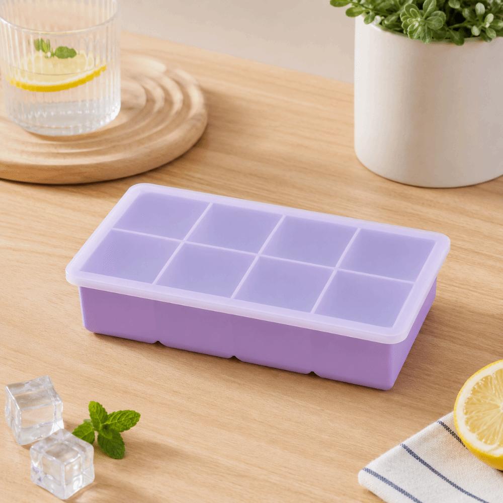 BPA Free Large Ice Cube Tray 6/8 Grids Square Ice Mold Ice Cube Maker Bar Accessories