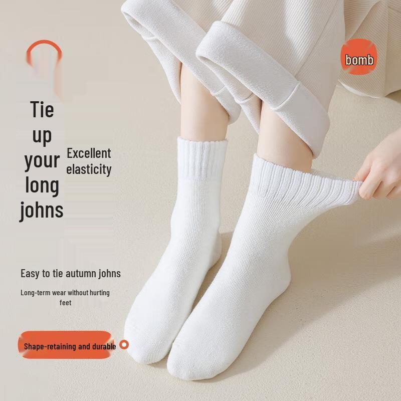 JINGRX Женские носки до середины икры из кашемировой смеси