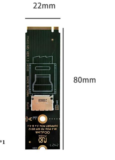 Oculink Adapter .2 Nvme Pcie 4.0 Sff-8612 Sff-8611 Sff-8612