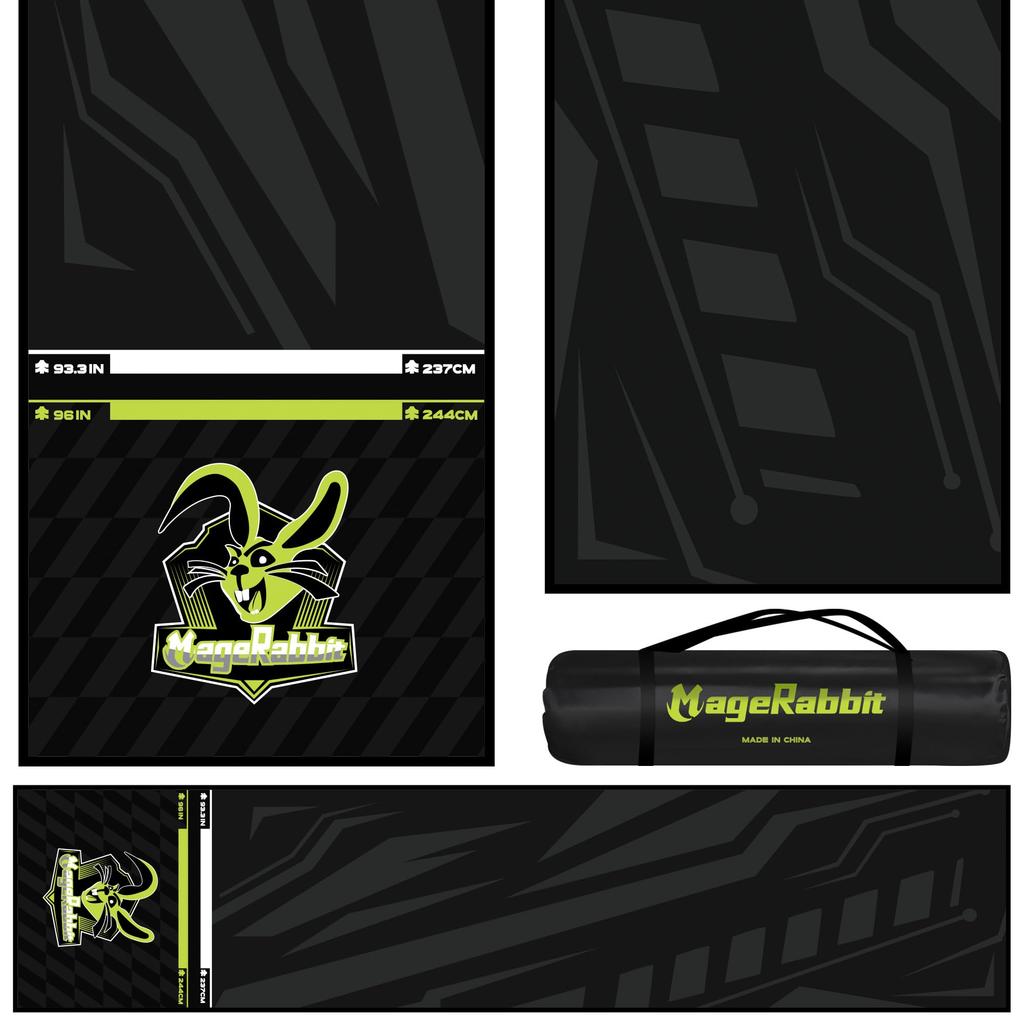 MageRabbit Dart Board Mat with Carry Bag and Throwing Line for Dart 65 X 295cm Dart Mat Plain with Throw Line Simple Compact Throw Mat Dart Board