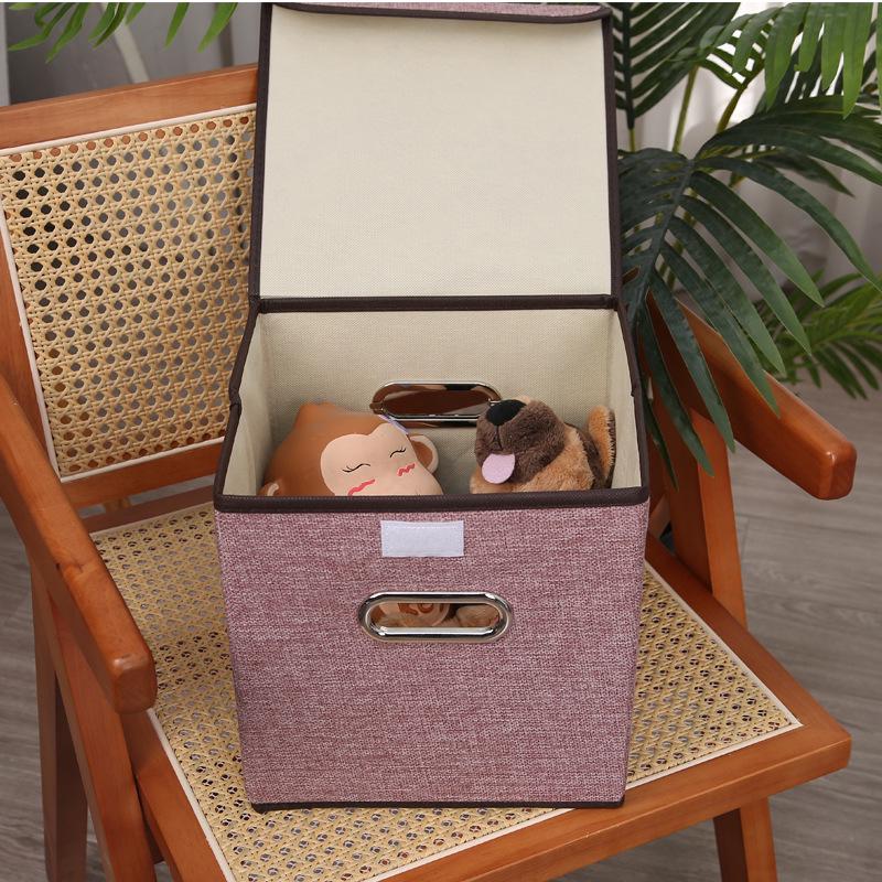 Ящик для хранения одежды: Ткань из хлопка и льна, для шкафа-купе