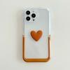 6 цветов Ins Love 3d Heart Cute Stand Holder Чехол для телефона с мультяшной парой для Iphone 13 Pro Max 11 12 Promax Противоударная задняя крышка