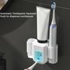 Electric Toothbrush HolderLazy Automatic Toothpaste SqueezerWall Mounted No-Punch Toothpaste Holder