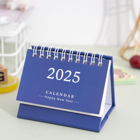 2025 Desk Calendar Flip-top Coil Calendar Schedule Planner To Do List Notepad Time Management Organizer Home Office School Supplies