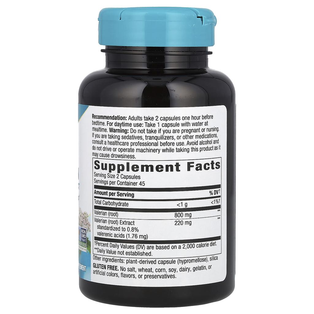 Nature'S Way, Premium Extract, Valerian, Veggie Caps, 90 Capsules (110Mg per Capsule)