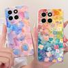 For Honor X6C Cute Flower Butterfly Cat Painted Case HonorX6c X 6C 4G NIC-LX1 LX2 LX3 Soft Silicone TPU Phone Cases