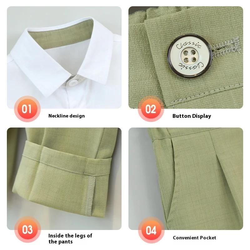 Смокинг на день рождения для малышей, летний британский стиль, свадебный костюм для мальчиков, белый элегантный детский хор, торжественная одежда для выступлений 6 8 лет