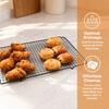 16x10 Inch Baking Cooling Rack Nonstick Surface BBQ Grill Mesh Wire Cooking Net  Cooling Pastries