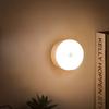 Energy Saving USB Rechargeable Night Light, Magnetic Wall Light for Bedroom, Aisle, Room, Portable Round LED Night Lamp Sensor