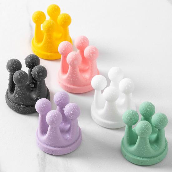 4шт силиконовый держатель для зубных щеток многофункциональные крючки простая установка самоклеящиеся одинарные крючки для зубных щеток