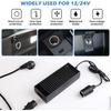 Автомобильный адаптер питания, преобразователь напряжения, преобразователь напряжения 230 В в 12 В, адаптер для выпрямителя-холодильника с гнездом прикуривателя для светодиодных ламп и вентиляторов