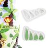 Palm Leaves Silicone Mold DIY Fondant Cake Decorating Tools Turtle Leaf Chocolate Candy Baking Mould Jungle Birthday Party Decor