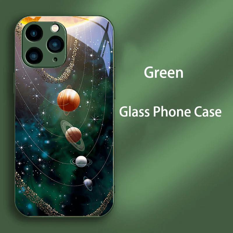 Чехол из закаленного стекла для iPhone 16e 16 Pro Max, стильные чехлы из закаленного стекла для iPhone 11 Pro 12 13 Mini 14 15 Plus, жесткий поликарбонатный чехол для телефона.