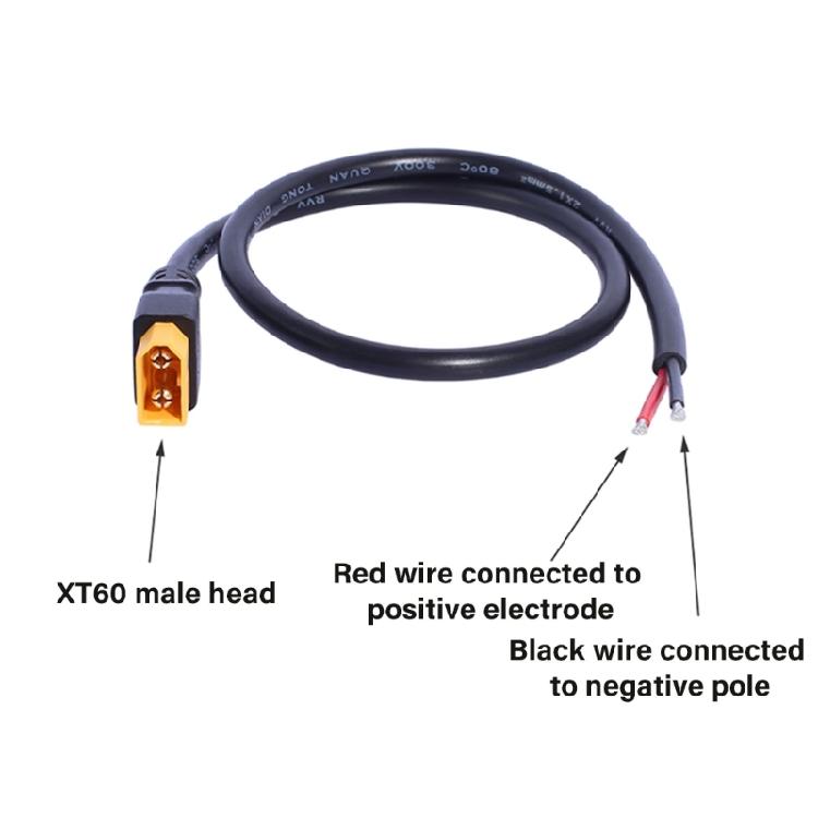 Разъем XT60H на 2-контактные разъемы 50 см 14 AWG Силиконовый провод для RC, LiPo аккумуляторов, FPV дронов и модельных комплектов