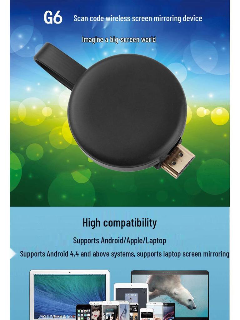 4K Ultra HD HDMI Wireless Audio & Video Screen Projector Transmitter