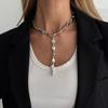 Adjustable Irregular Necklace Vintage Y-shaped Necklace Choker Necklace  Daily Jewelry Accessories