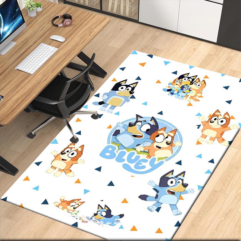 Bluey Printed Carpetrugfor Office Chair Living Room Bedroom Kitchen Room Decor Gifts