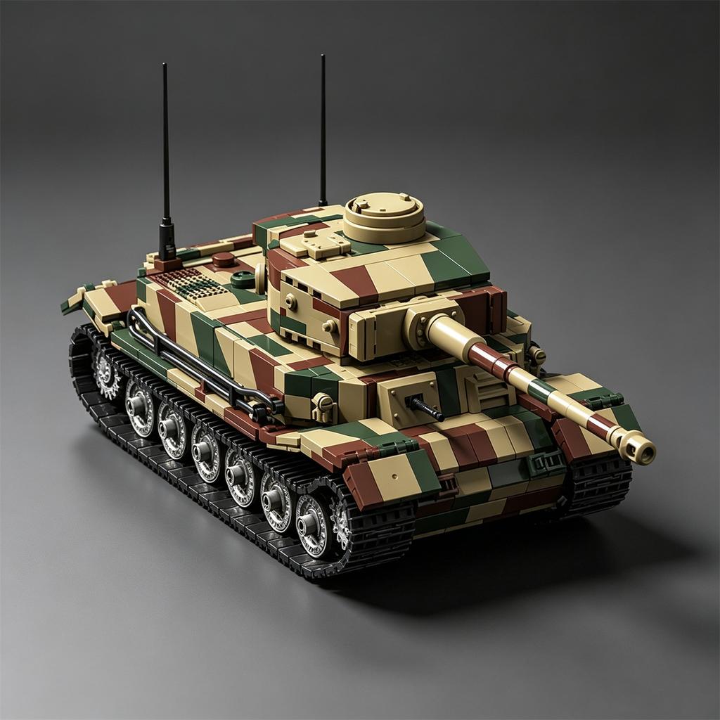 Panzerkampfwagen VI Tiger (P) Early Tiger I 1/28 Scale Tiger Tank Model Kit—Track-Equipped Armored Vehicle Toy