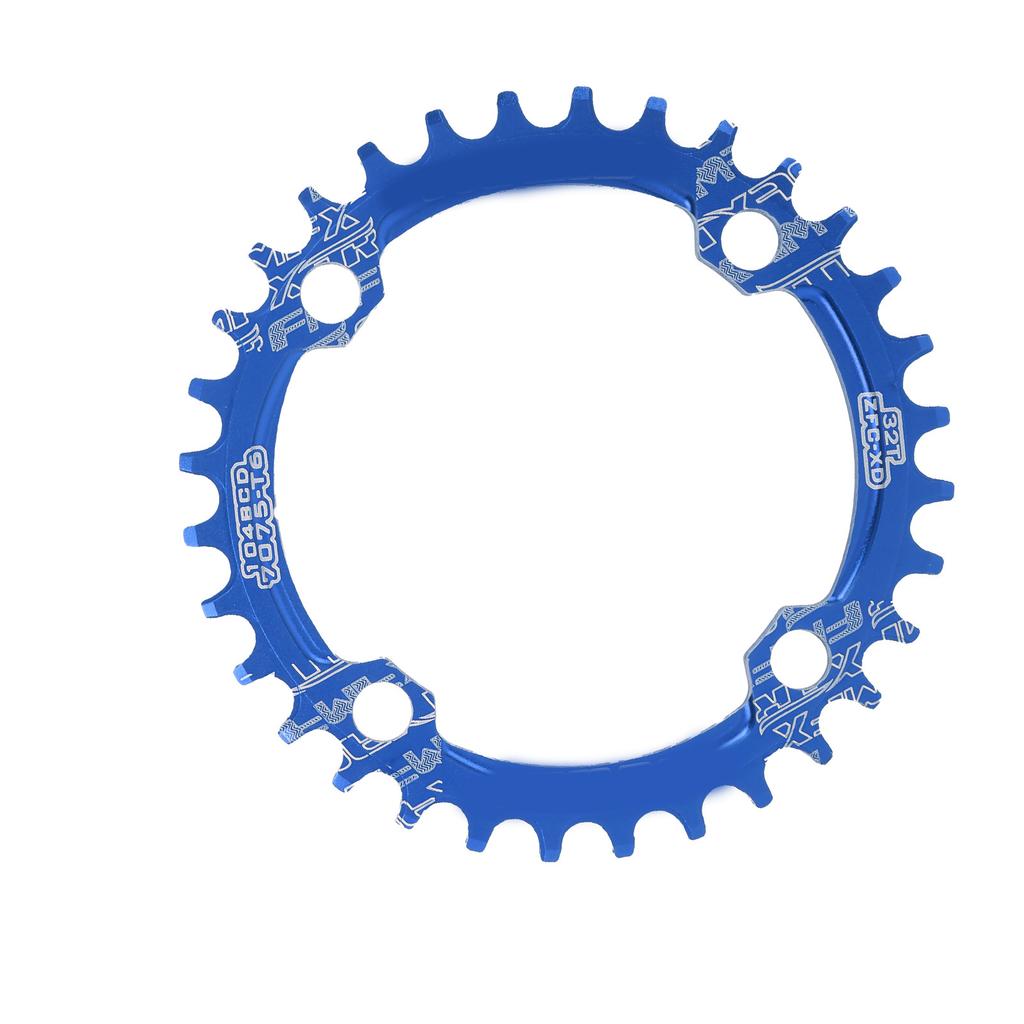 FMFXTR Bike Chainring Bicycle Narrow Wide 104 BCD 32T Round Chainring for Mountain Bike BicycleBlue