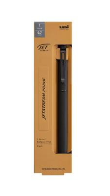 Шариковая ручка Mitsubishi Pencil Jetstream Prime с поворотным выдвижным механизмом, на масляной основе, SXK-3500-07, 0,7 мм, черная,