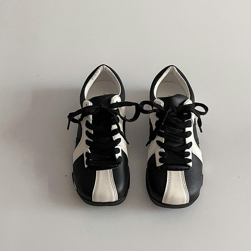 Универсальная обувь на плоской подошве для увеличения роста, женская, весенняя, новая цветовая гамма, дофаминовая цветовая схема, дышащая юбка, повседневная спортивная обувь