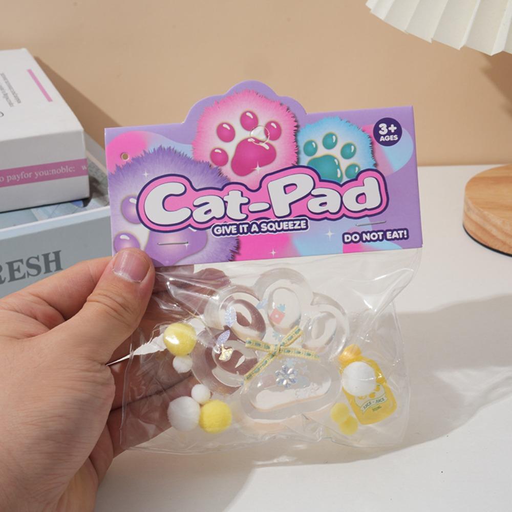 Медленно поднимающаяся игрушка-сквиши, липкие игрушки для снятия стресса, милые игрушки-сквиши в виде кошачьей лапки