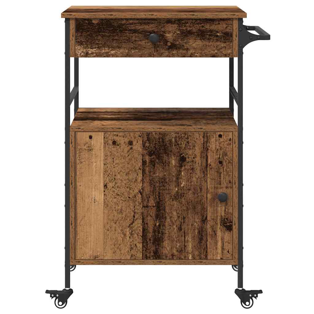 Kitchen Trolley Reclaimed Wood 56 x 43 x 89.5 cm Engineered Wood