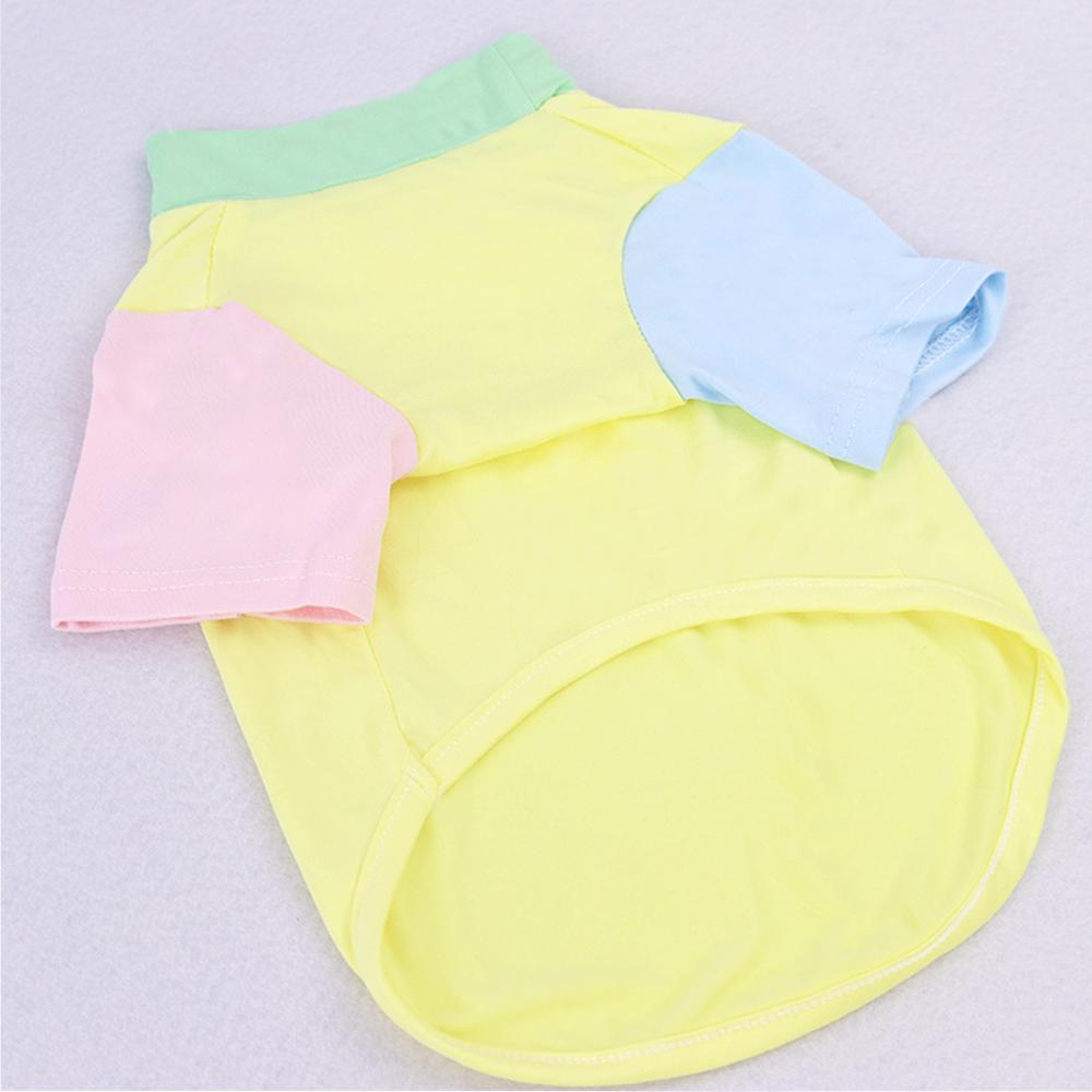 1 Pc Pet Summer Dopamine T-shirt Ultra-Thin Breathable Cool Dog Vest Cute fashion Suitable For Teddy bears Shih Tzu Daily Wear