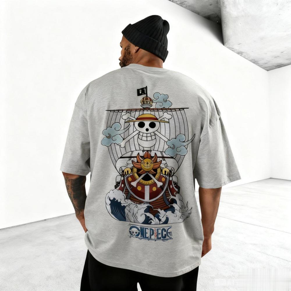 2026 New 'One Piece' Anime Print Short Sleeve T-Shirt Unisex T-Shirt Men's Top Summer T-Shirt Y2K Style Street Wear