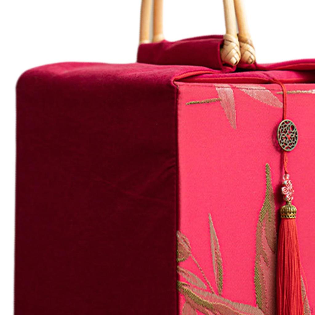 Gift Box with Handle Biscuit Portable Multifunctional Keepsake Goodies Bag for Birthday