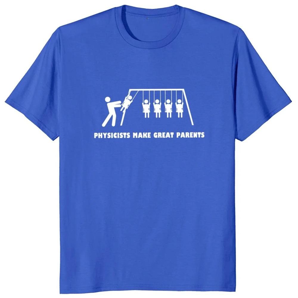Унисекс футболка с круглым вырезом, повседневная летняя, европейский размер, Футболка «Физики — отличные родители», Забавные научные шутки, Гик харадзюку