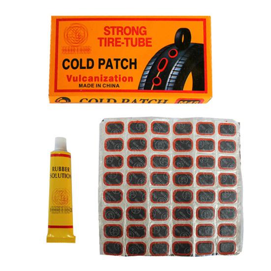1 Set Rubber Tire Patches Glue Lightweight Portable Strong Sticky Tire Patch Repair