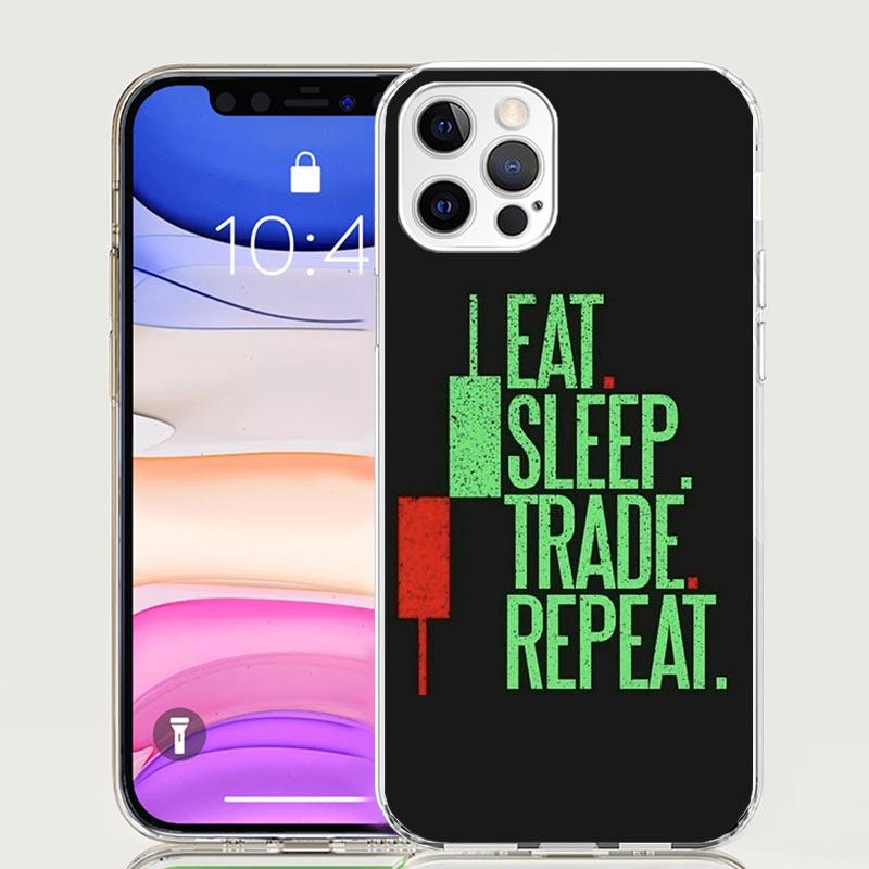 Trade Investment Forex Stock Market Phone Case For iPhone 17 Air 16 15 Plus 11 14 Pro Max 13 Mini 12 7 8 + SE Pattern Art Custom