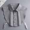 Men's Detachable Pure Cotton Shirt Collar for All-Season Business Wear