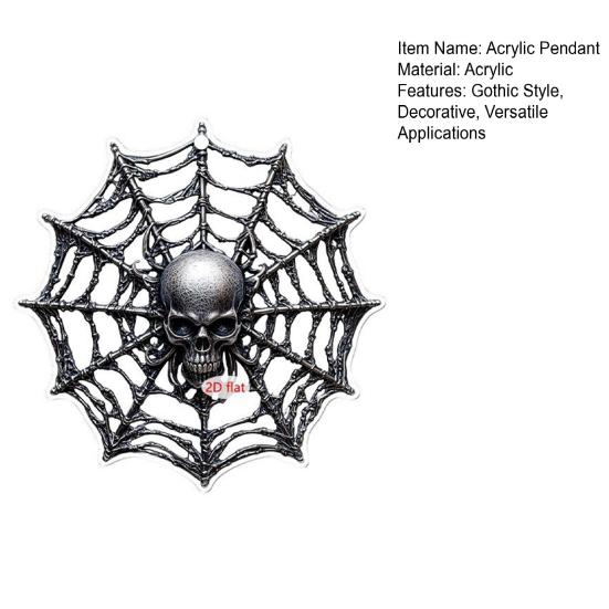 Yousheng 2D Акриловая подвеска Ведьма Готическая подвеска Мультяшная ведьма Хэллоуинское украшение для рюкзака, автомобиля, брелок-декор