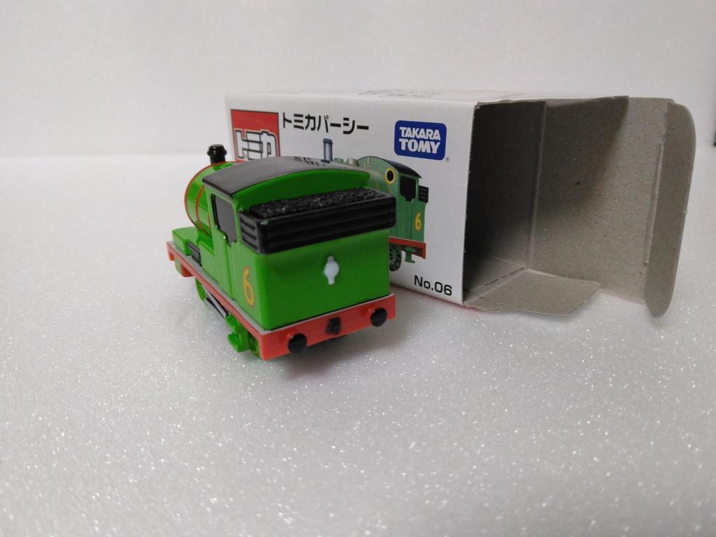 Tomica Thomas the Tank Engine, No. 06, Percy, Alpha System, Green, with Clear Case