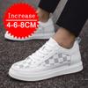 Men's 4/6/8CM Height Increasing Sneakers Fashion Anti-slip Casual Shoes Mens Outdoor Casual Running Non-slip Sneakers Size 37-44