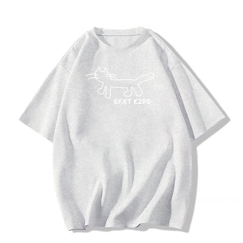 Summer cotton short-sleeved t-shirt women's new popular black design niche American loose half-sleeved top